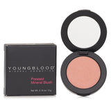 Youngblood Pressed Mineral Blush in Sugar Plum, a versatile 3g blush providing a natural glow for cheeks, eyes, and lips.