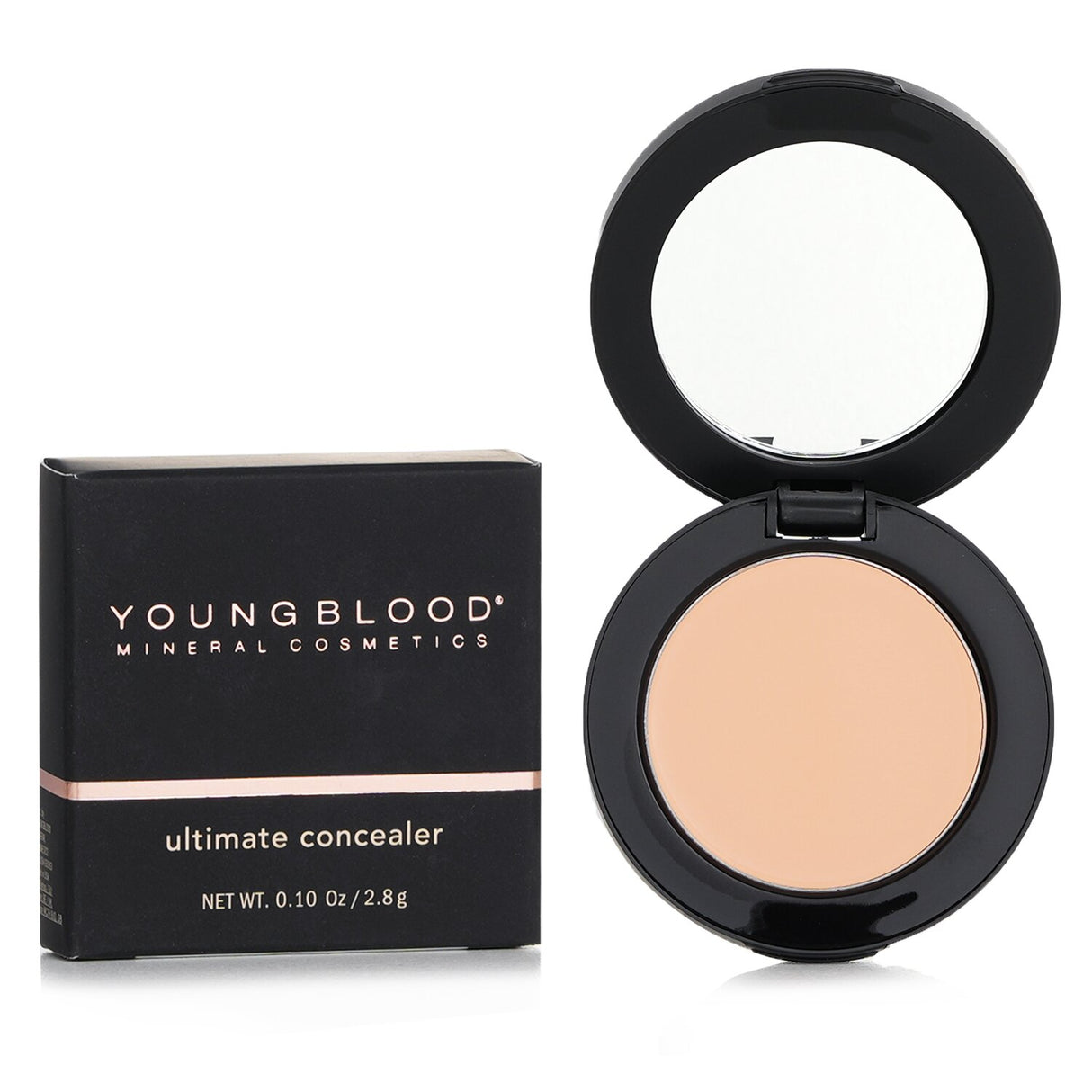 Youngblood Ultimate Concealer in Medium, offering creamy mineral coverage to reduce dark circles and blemishes for a flawless look.