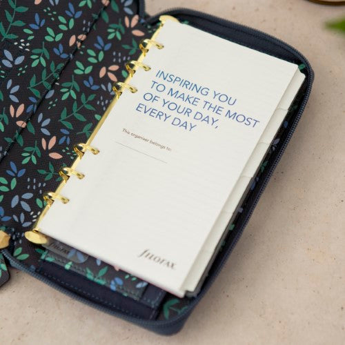 Filofax Organiser Compact Zip Personal Garden