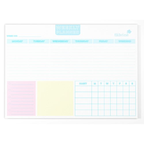 Silvine Get It Done Weekly Planner A4 52 Sheets