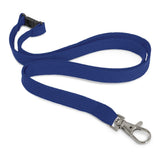 Lanyard with Metal Clip - 100 units  - Blue