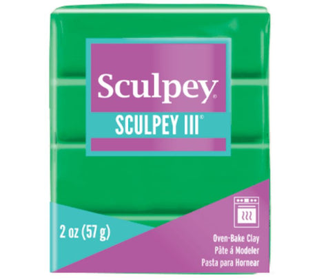 Sculpey III 57g Dusty Rose polymer clay, ideal for crafting, remains pliable until baked; perfect for jewelry and home decor.