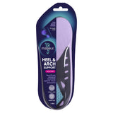 Footcare by Maseur insoles offer shock absorption and arch support, featuring gel heel cup and memory foam for comfort.