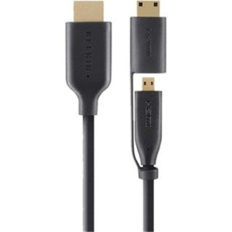 High-speed A/V cable connecting tablets to TVs, featuring gold-plated connectors for superior audio and video quality.