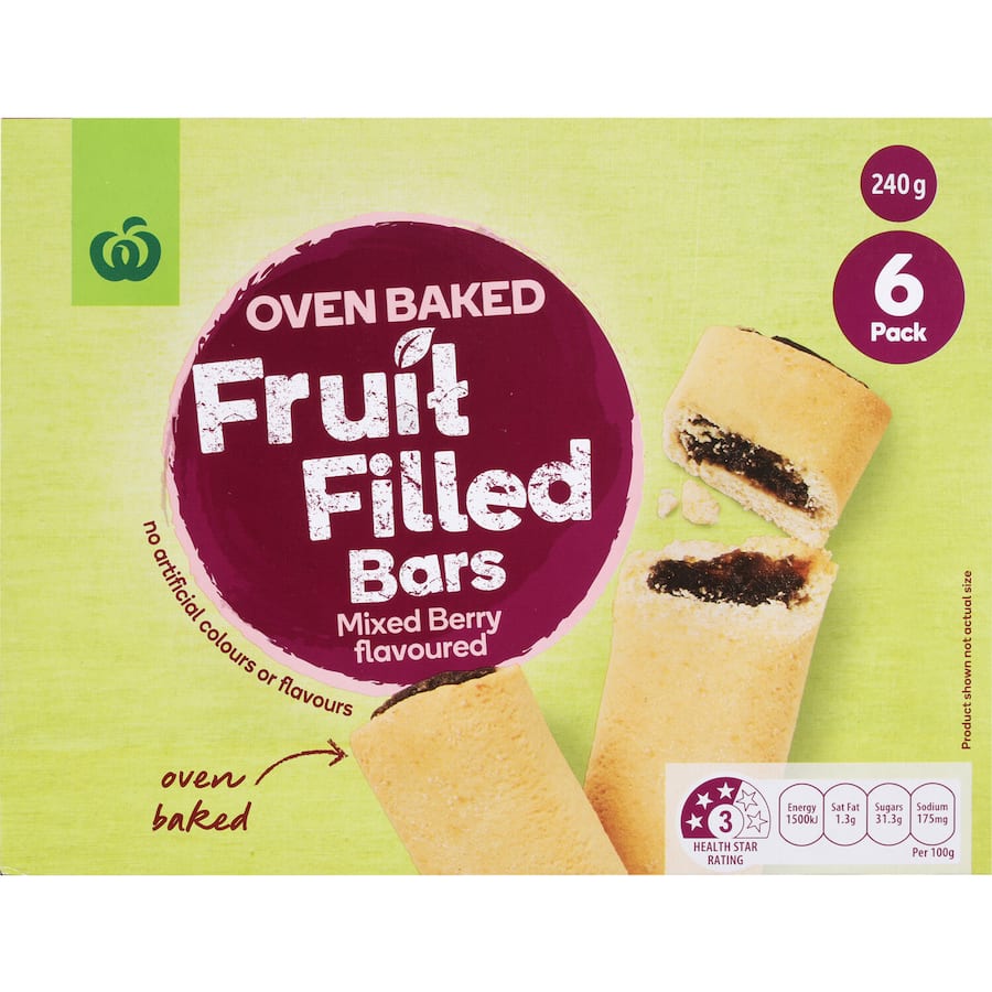 Woolworths Cereal Bars Mixed Berry