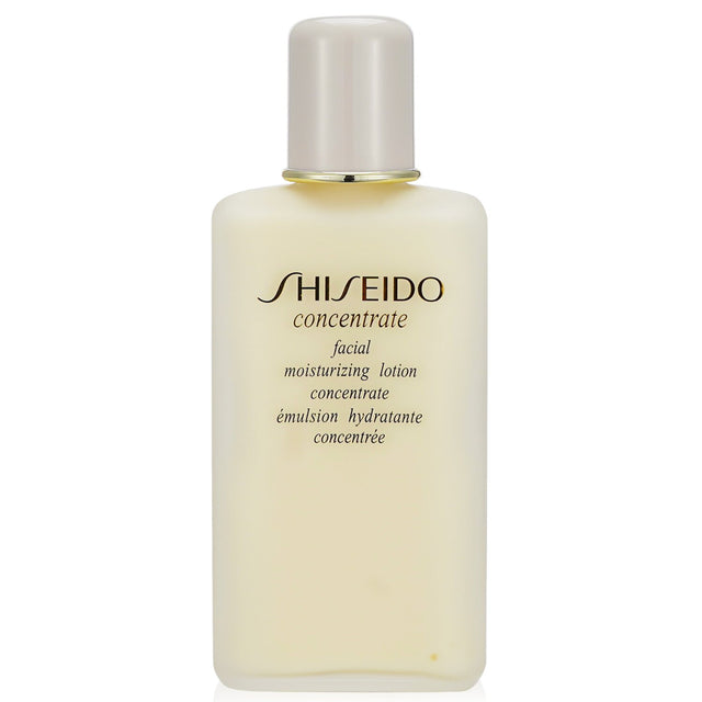 Shiseido Concentrate Facial Moisture Lotion 100ml for dry skin, enriched with natural oils for hydration and resilience.