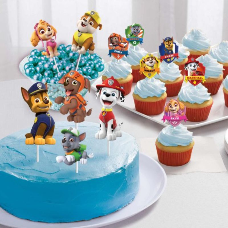 Paw Patrol Adventures Cake Topper Kit - Set of 12