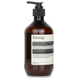 Aesop Geranium Leaf Body Cleanser in a 500ml bottle, featuring a mild formula with invigorating Geranium Leaf extract.