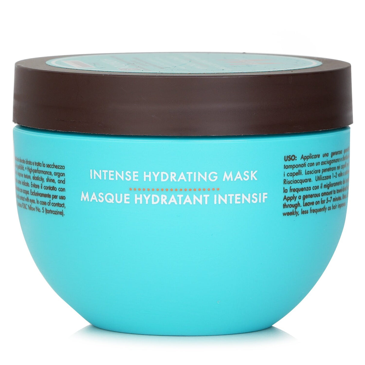 Luxurious Moroccanoil Intense Hydrating Mask, enriched with argan oil, revitalizes and moisturizes medium to thick dry hair.