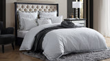 Quilt / Duvet  Cover Set - Da Vinci ORION SILVER (Super King NZ)