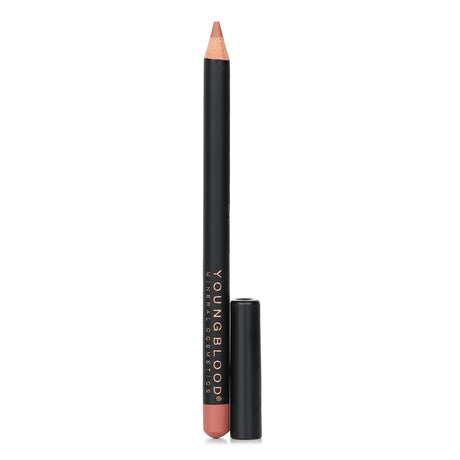 Youngblood Lip Liner Pencil in Pout, silky texture for defining lips, extends lipstick wear, suitable for all skin tones.