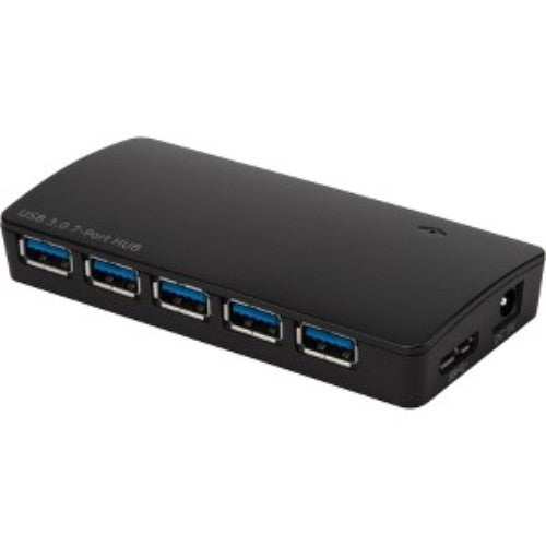 Targus USB 3.0 7-Port Hub with Fast Charging, expanding connectivity and offering fast data transfer and charging options.