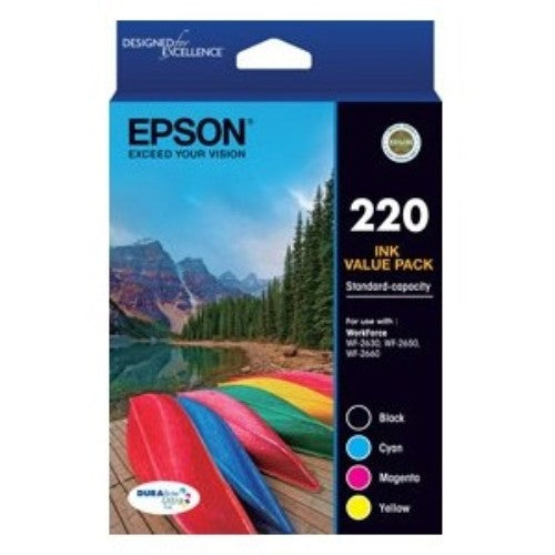 Cartridge - 220 - Standard Capacity DURABrite Ultra - Ink Cartridge Value Pack