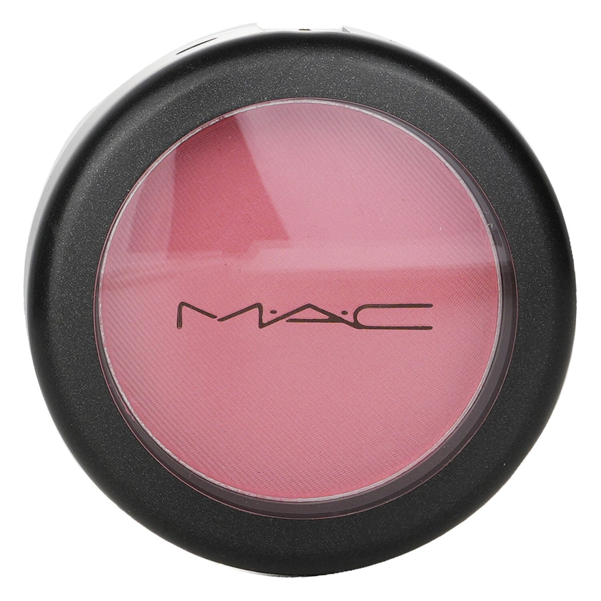 Soft bright pinkish-coral MAC Powder Blush in compact, offering buildable coverage for a natural, dewy glow.