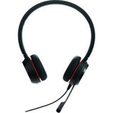 Wired mono headset with noise-cancelling mic, designed for comfort and clarity in busy environments and virtual meetings.