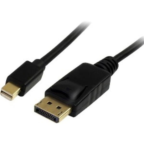 3 ft Mini DisplayPort to DisplayPort 1.2 Adapter Cable supports 4K resolution and daisy chaining for versatile display connections.