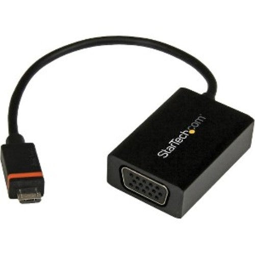 SlimPort/USB/VGA Video Cable for connecting devices to VGA displays, supporting 1920x1200 resolution and simultaneous charging.