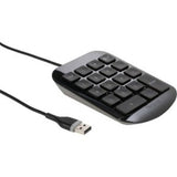 Targus Numeric Keypad with ergonomic tilt, full-size 19mm keys, 3-foot USB cable for easy and efficient number entry.