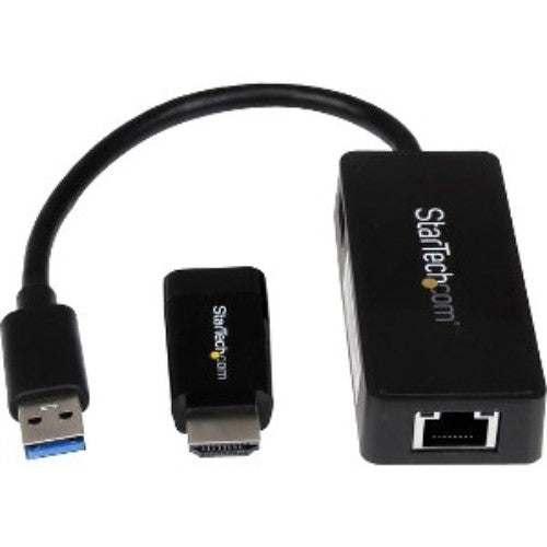 StarTech.com Notebook Accessory Kit for HP Chromebook 14, includes HDMI to VGA and USB 3.0 to Ethernet adapters for versatile connectivity.