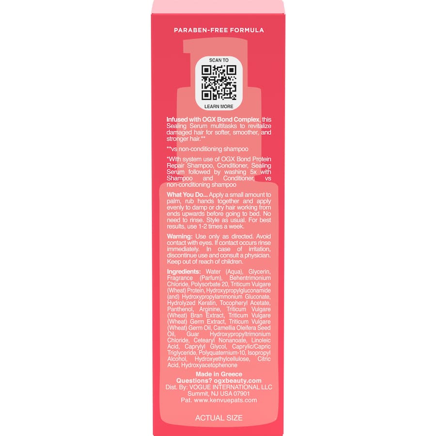 Ogx Bond Protein Repair Sealing Serum  50mL