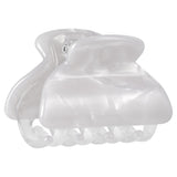 Lady Jayne Acrylic Claw Grip in stylish design, securely holds hair, available in Beige, Black, and White Shell colors.