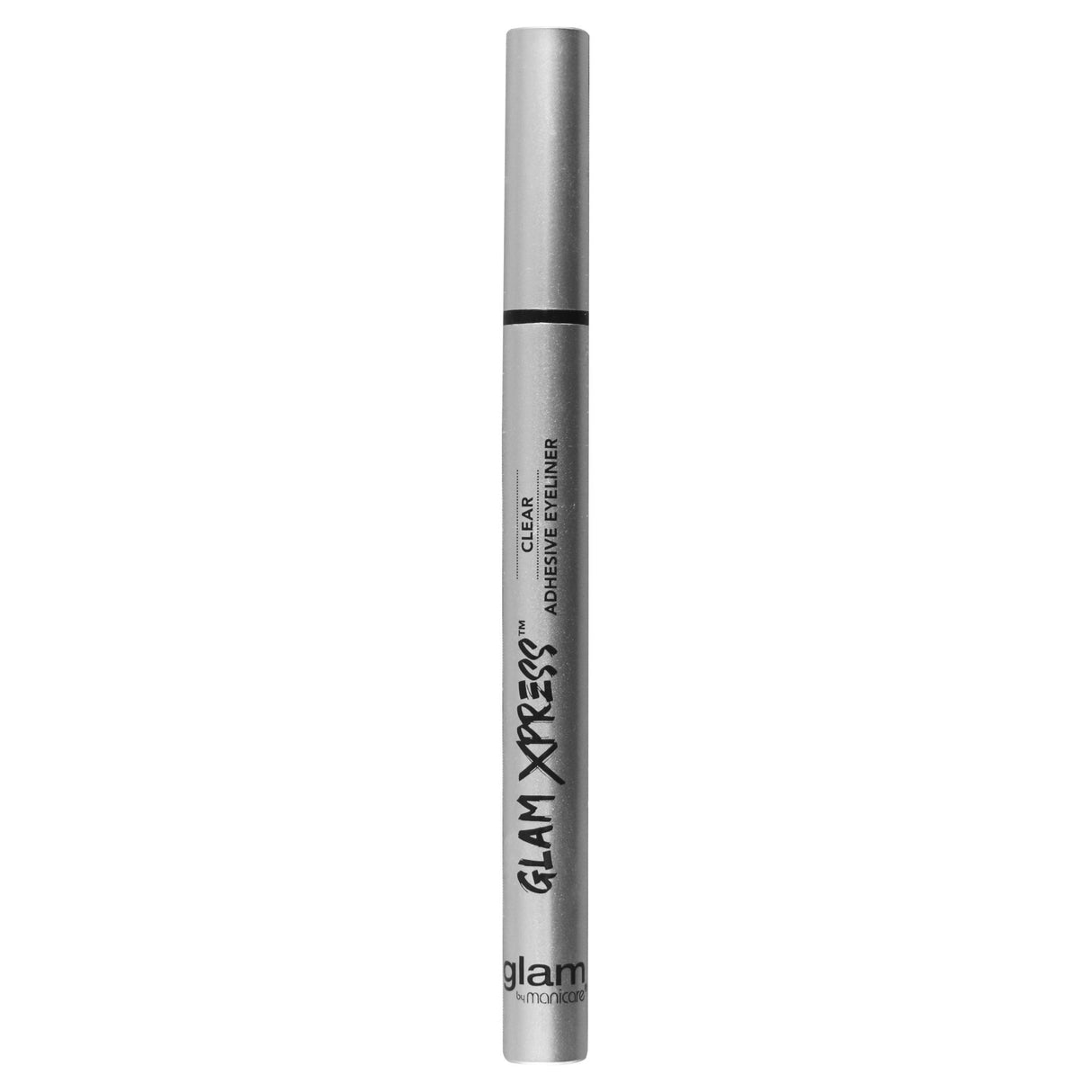 Clear adhesive eyeliner for easy lash application; long-lasting, waterproof, and hypoallergenic for a flawless finish.