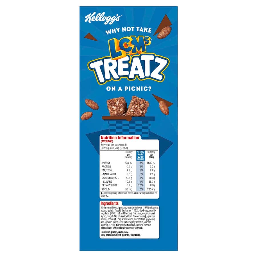 Kellogg's Lcms Cereal Bars Treatz Choctastic