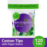 Swisspers Cotton Tips Paper Stems 120pk