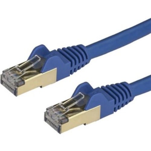 StarTech.com Cat.6a STP Patch Network Cable - Gold Plated Connector - Blue