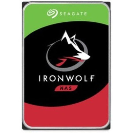 Seagate IronWolf 8 TB NAS hard drive, 3.5" SATA, optimized for multi-user environments and data integrity with health management.