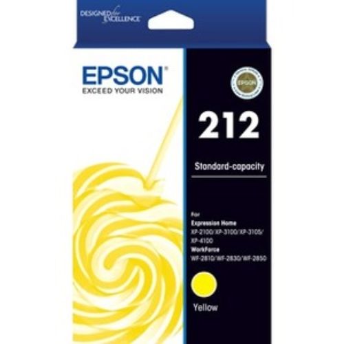 Epson 212 Ink Cartridge - Yellow - Inkjet - Standard Yield - 1 Pack