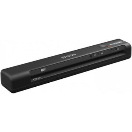 Epson WorkForce ES-60W portable sheetfed scanner, 600 dpi, 48-bit color, perfect for on-the-go document management.