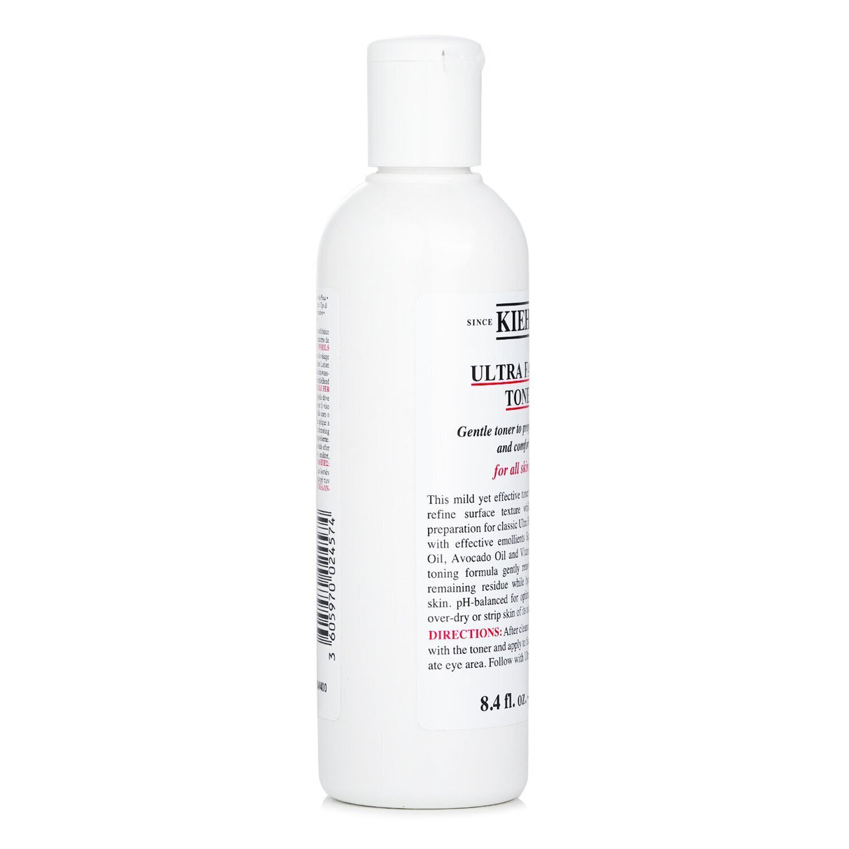 Kiehl's Ultra Facial Toner in 250ml, an alcohol-free formula that hydrates and preps all skin types for a radiant complexion.