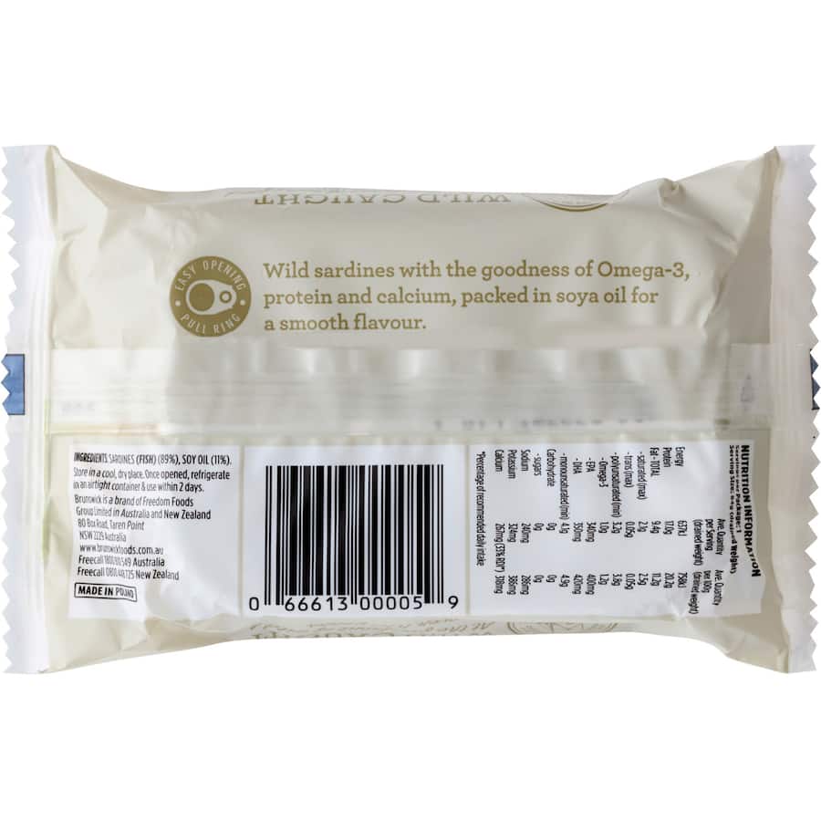 Brunswick Sardines In Soya Oil - Tin 106g