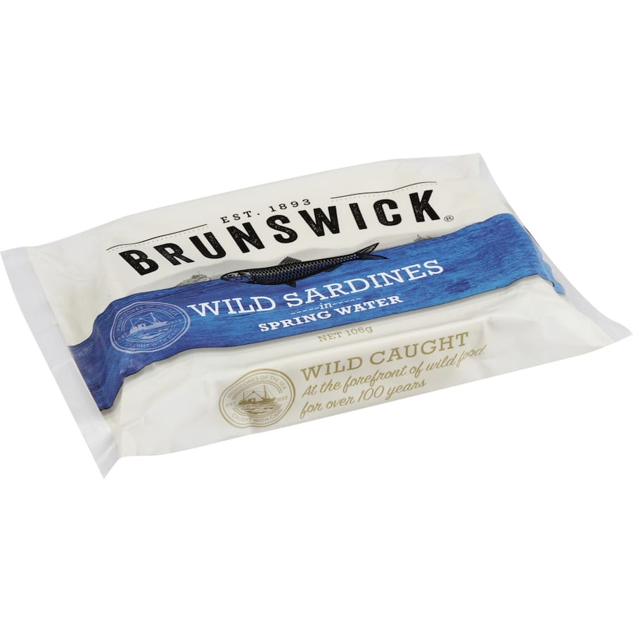 Brunswick Sardines In Spring Water - Tin 106g