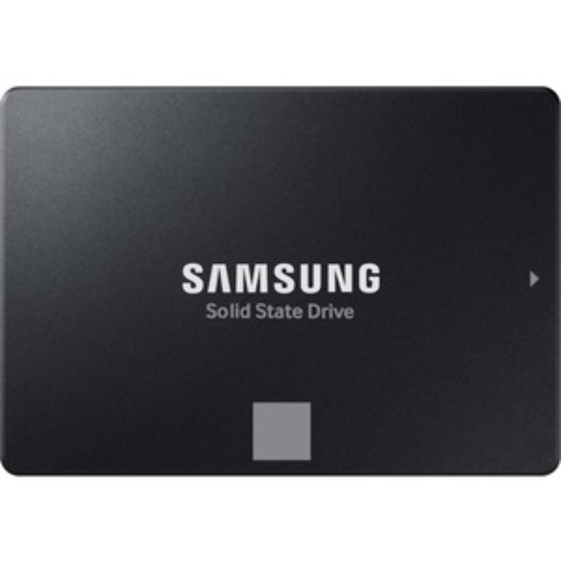 Samsung 870 EVO 500 GB SSD, 2.5" internal drive with SATA III, 560 MB/s read speed, 256-bit encryption, and 5-year warranty.