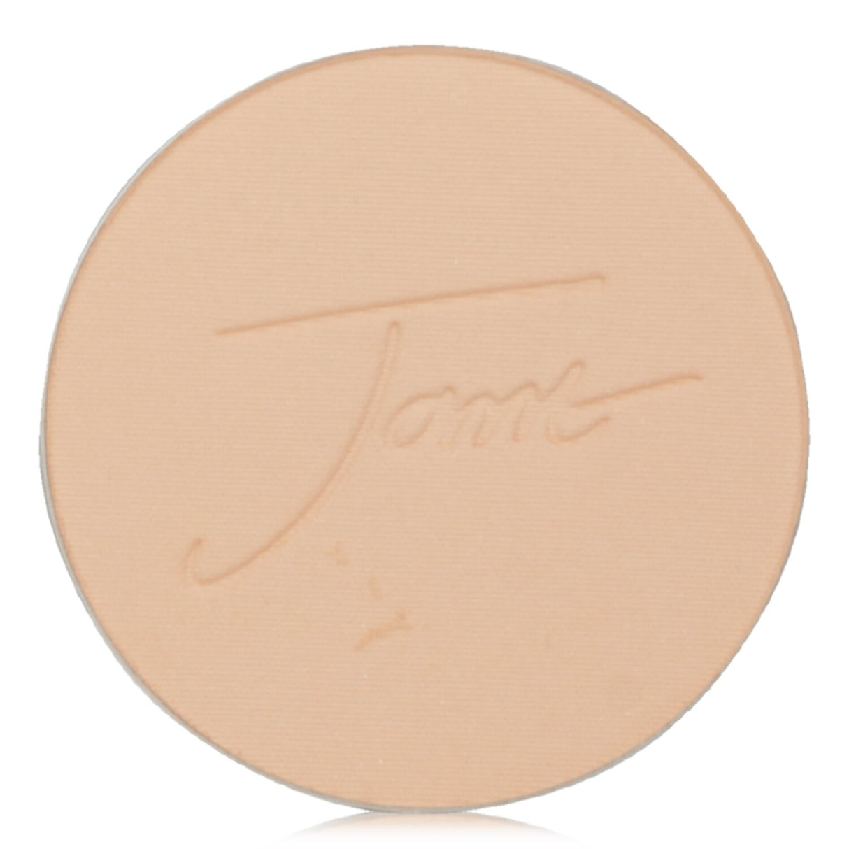 Soft matte finish powder refill in a mirrored compact, ideal for reducing shine and suitable for all skin tones.