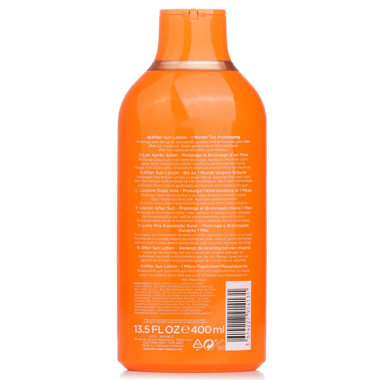 Lancaster Golden Tan Maximizer 1 Month Tan Prolonging After Sun Lotion 400ml/13.