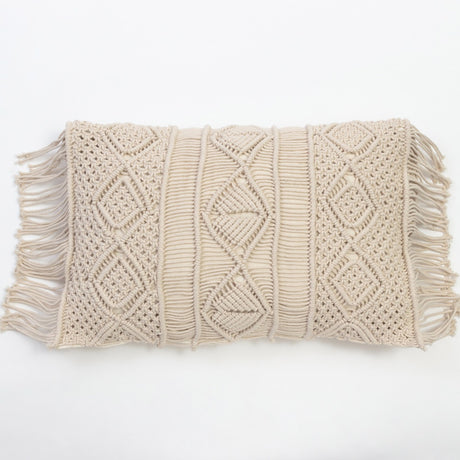 Natural cotton NUSA BOLSTER cushion, 40 x 68cm, versatile for home decor and outdoor use, offering supportive comfort.