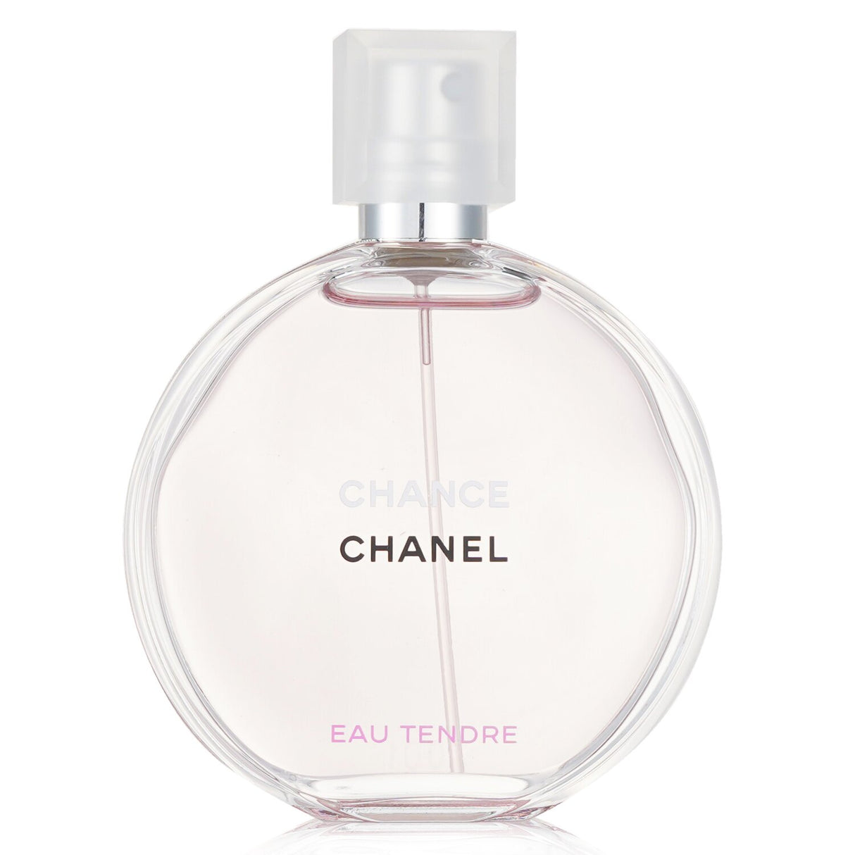 Chanel Chance Eau Tendre 50ml, a fruity-floral fragrance with grapefruit, jasmine, and white musk for elegance and tenderness.