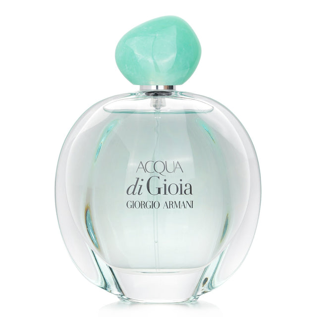 Giorgio Armani Acqua Di Gioia 100ml perfume, featuring fresh mint, water jasmine, and warm cedar notes for elegant women.