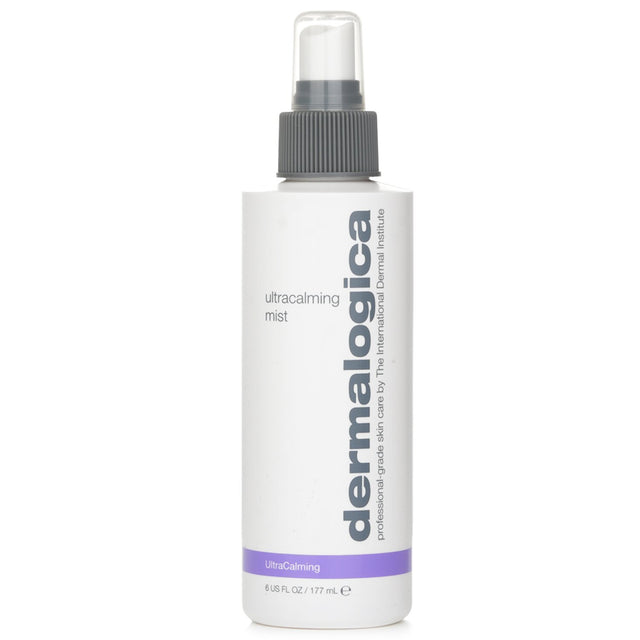 Soothing Dermalogica UltraCalming Mist in 177ml, designed to calm sensitive skin and reduce redness without artificial additives.