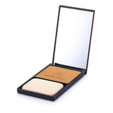 Silky soft #4 Honey compact foundation by Sisley, offering buildable coverage and a glowing finish for all skin types.