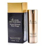 Luxurious Valmont Elixir Des Glaciers Serum, 30ml, revitalizes skin with anti-aging Swiss Poly-Active Essence for a youthful glow.