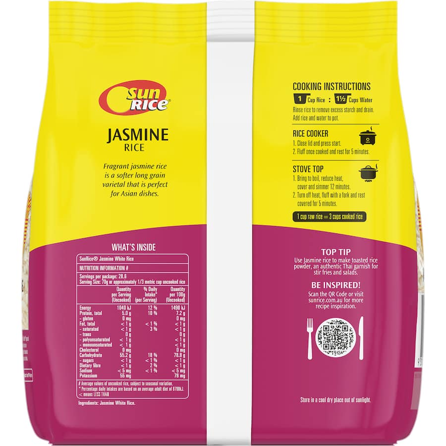 Sunrice Jasmine Rice  2kg