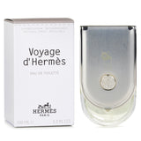 Hermes Voyage D'Hermes refillable spray, 100ml fragrance featuring fresh sandalwood, cedar, and white musk notes for all occasions.