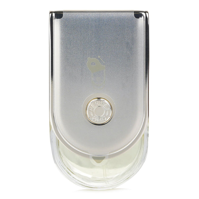 Hermes Voyage D'Hermes Eau De Toilette refillable spray, 100ml, unisex fragrance with fresh woody notes and sleek design.