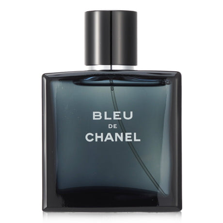 Chanel Bleu De Chanel Eau De Toilette Spray 50ml, a woody fragrance with citrus notes, perfect for modern men and all occasions.