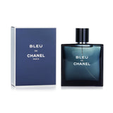 Chanel Bleu De Chanel Eau De Toilette Spray, a 100ml woody fragrance for men, exuding elegance and adventure.