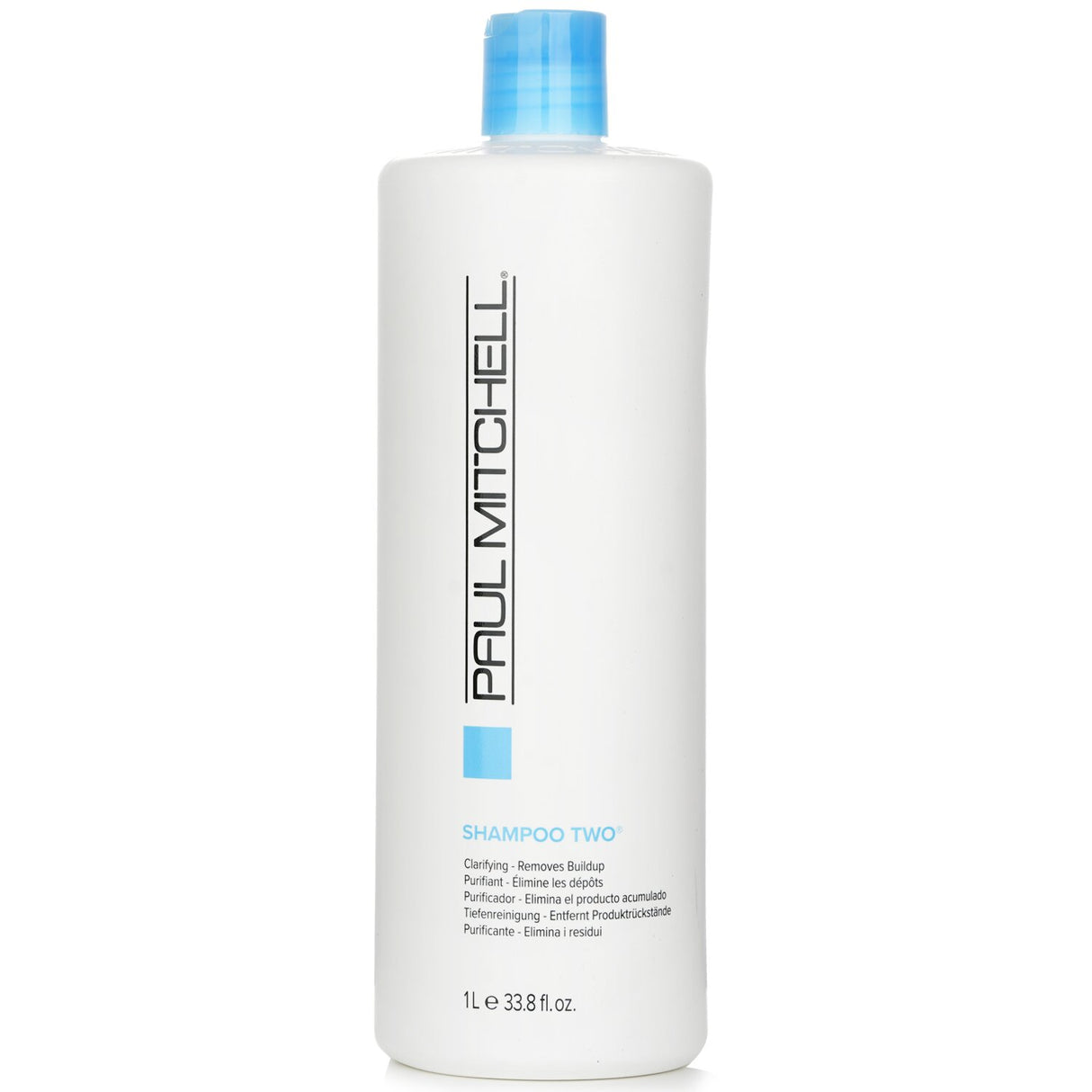 Paul Mitchell Clarifying Shampoo Two 1000ml for deep cleaning oily hair, removing product build-up and enhancing shine.